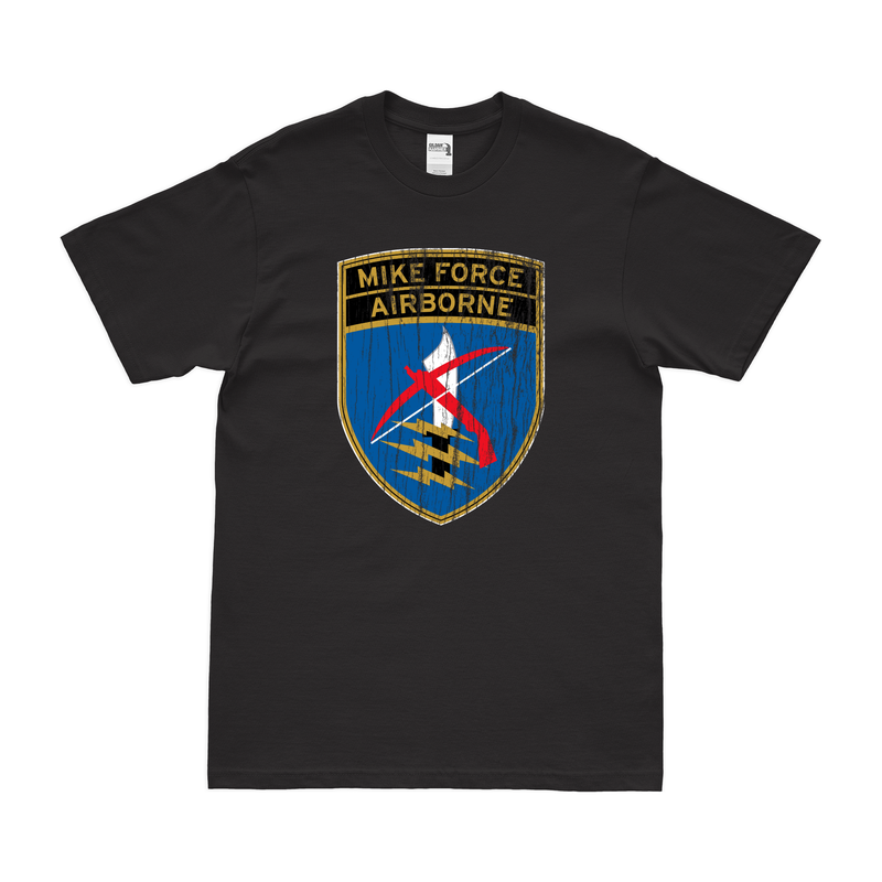 Distressed MIKE Force Logo Emblem Insignia Vietnam War T-Shirt