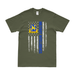 U.S. Army Military Intelligence American Flag T-Shirt Tactically Acquired Military Green Small 