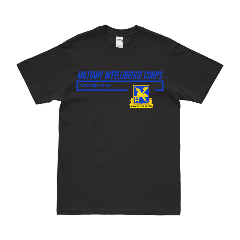 米陸軍ミリタリーインテリジェンスモダンデザインTシャツ