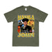 Manila' John Basilone WWII Commemorative USMC T-Shirt Tactically Acquired Military Green Small 