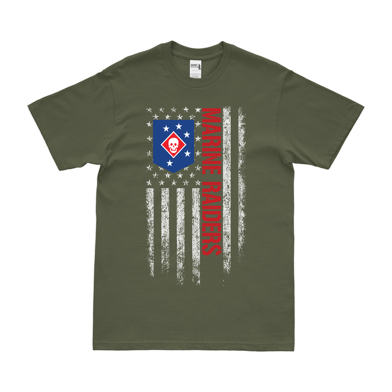 Marine Raiders American Flag USMC T-Shirt
