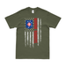 Marine Raiders American Flag USMC T-Shirt Tactically Acquired Small Military Green 