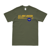Modern U.S. Army Aviation Branch T-Shirt Tactically Acquired Military Green Clean Small