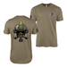 Double-Sided U.S. Army Infantry 11C Mortarman Skull T-Shirt Tactically Acquired Coyote Brown Small 