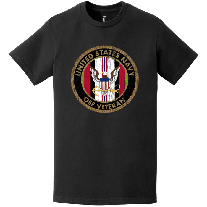 Distressed U.S. Navy Operation Enduring Freedom (OEF) Veteran T-Shirt Tactically Acquired   