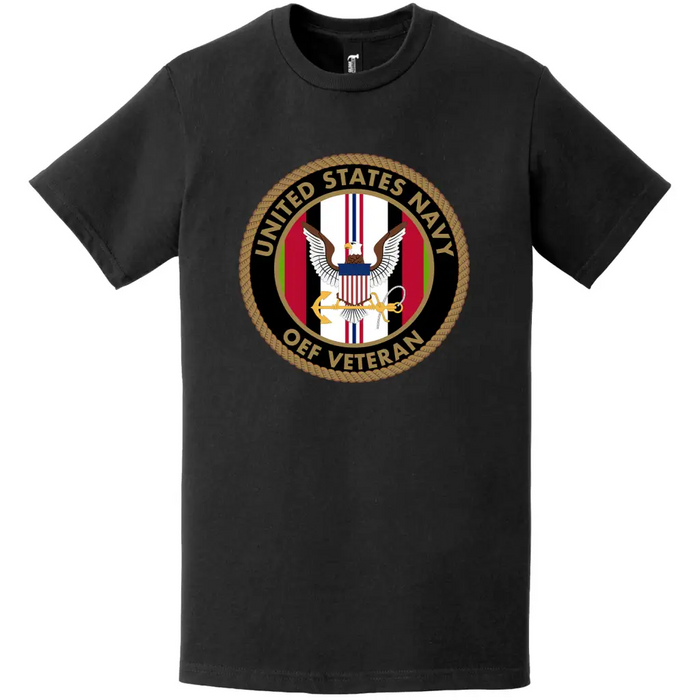 U.S. Navy Operation Enduring Freedom (OEF) Veteran T-Shirt Tactically Acquired   