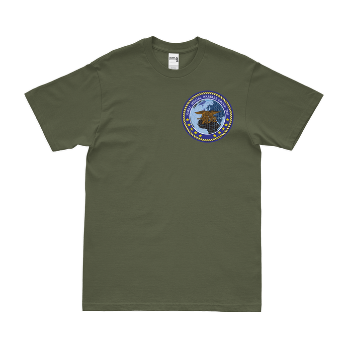 Naval Special Warfare Group 10 (NSWG-10) Left Chest Emblem T-Shirt Tactically Acquired Military Green Small 