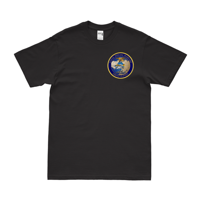 Naval Special Warfare Group 11 (NSWG-11) Left Chest Emblem T-Shirt Tactically Acquired Black Small 