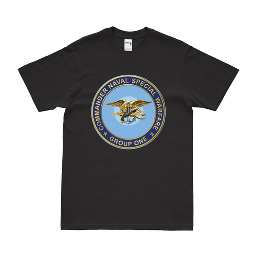 Naval Special Warfare Group 1 (NSWG-1) Emblem T-Shirt Tactically Acquired Black Clean Small
