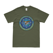 Naval Special Warfare Group 2 (NSWG-2) Emblem T-Shirt Tactically Acquired Military Green Distressed Small