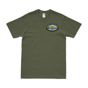 Naval Special Warfare Group 8 (NSWG-8) Left Chest Emblem T-Shirt Tactically Acquired Military Green Small 