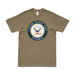 U.S. Navy Veteran Logo Emblem Crest T-Shirt Tactically Acquired Small Coyote Brown 