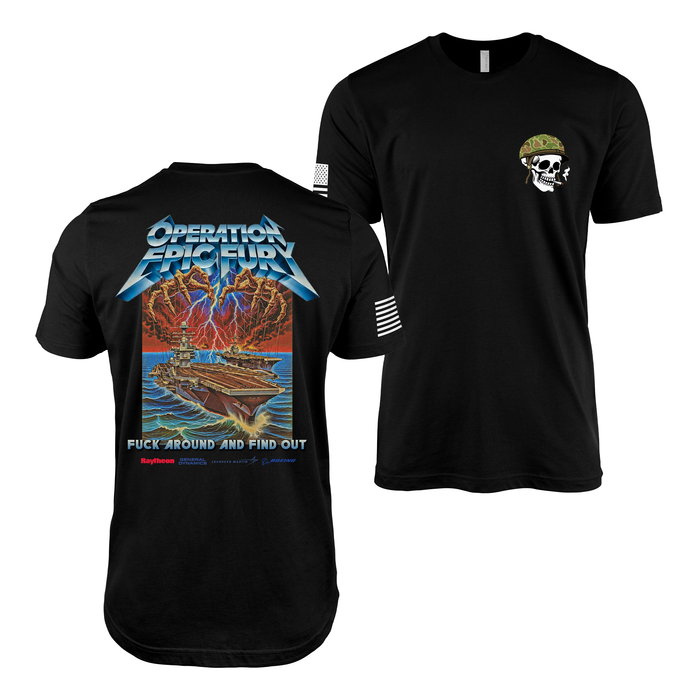 Operation Epic Fury shirt black US military Iran strike 2026