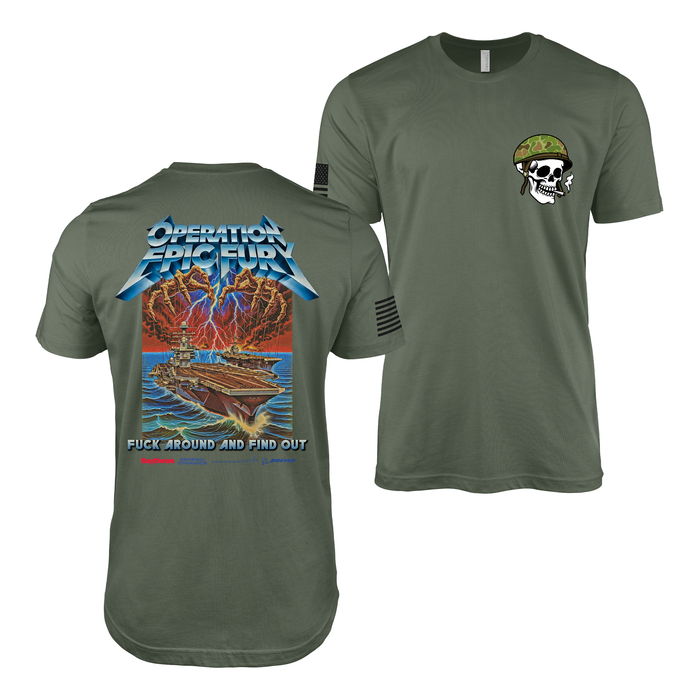 Operation Epic Fury t-shirt military green CENTCOM veteran