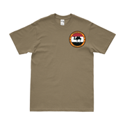 U.S. Navy Persian Gulf Yacht Club Left Chest Logo T-Shirt Tactically Acquired Small Coyote Brown 