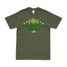 Patriotic 4th Infantry Division Crossed Rifles T-Shirt Tactically Acquired Military Green Small 