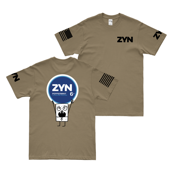 ZYN Bob T-Shirt Tactically Acquired Coyote Brown Peppermint 