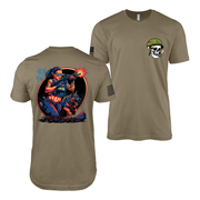 Police Officer Pin-Up Girl Rae T-Shirt Tactically Acquired Coyote Brown S