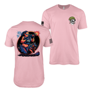Police Officer Pin-Up Girl Rae T-Shirt Tactically Acquired Pink S