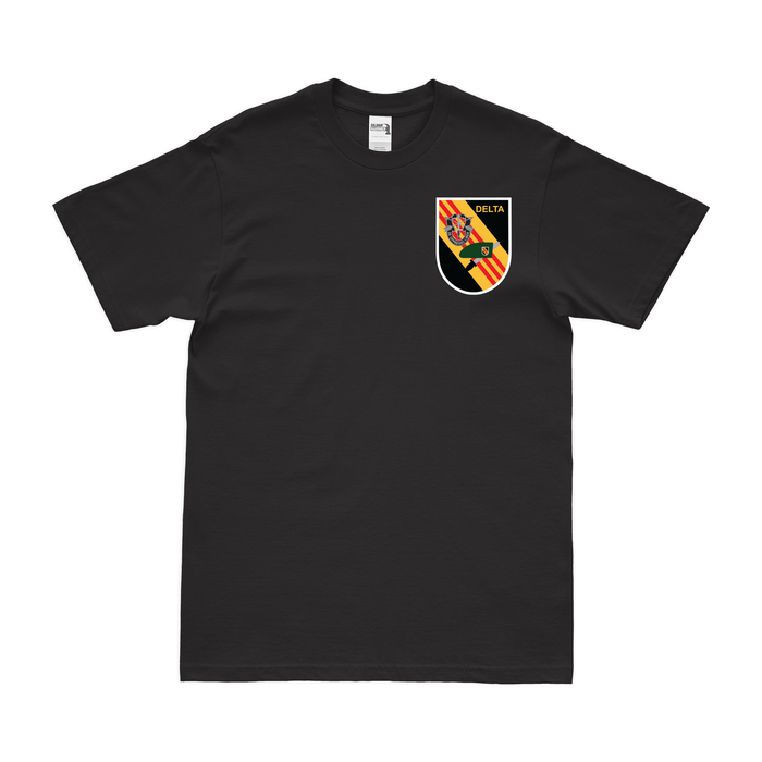 Project DELTA Special Forces Logo Left Chest Emblem T-Shirt Tactically Acquired Small Black 
