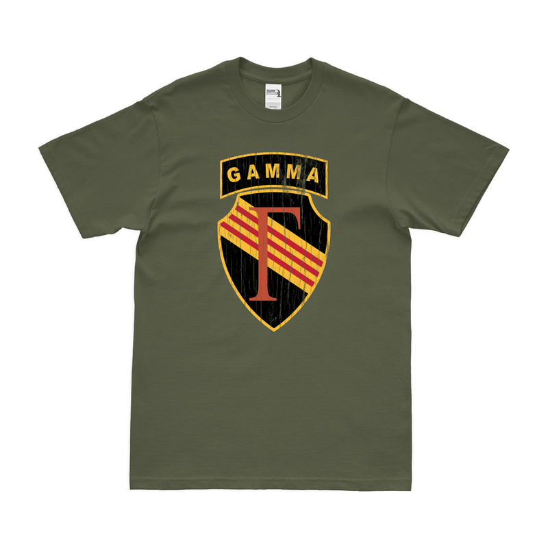 Distressed U.S. Army Project GAMMA Special Forces Vietnam T-Shirt