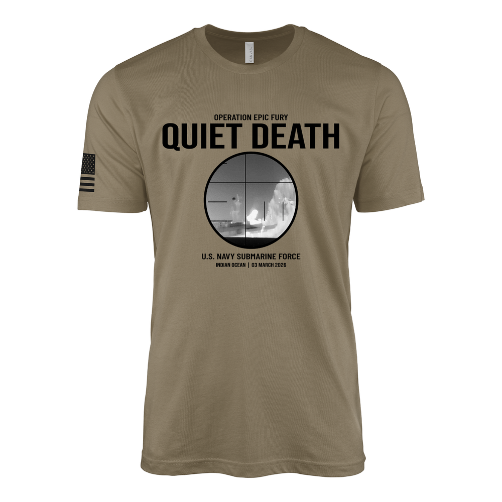 Operation Epic Fury Submarine T-Shirt – Silent Service Mk-48 Torpedo Strike — view 4