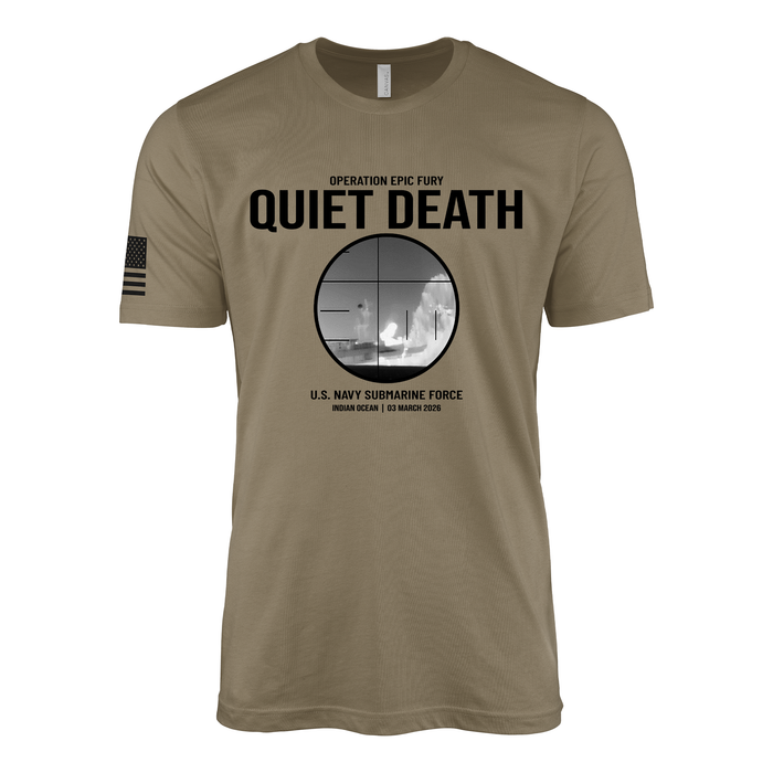 Operation Epic Fury submarine t shirt coyote brown US Navy SSN torpedo kill shirt