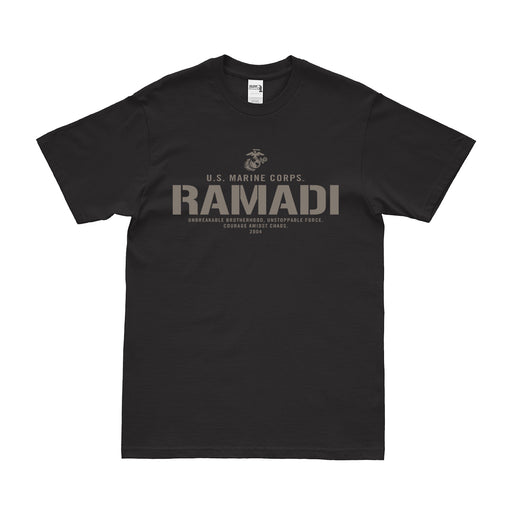 Battle of Ramadi 2004 Operation Iraqi Freedom USMC T-Shirt Tactically Acquired Black Small 