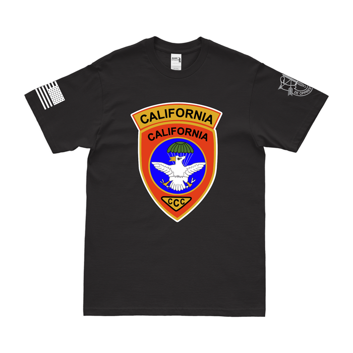 RT California MACV-SOG Vietnam War T-Shirt Tactically Acquired Black Clean Small