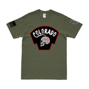 RT Colorado MACV-SOG Vietnam War T-Shirt Tactically Acquired Military Green Clean Small