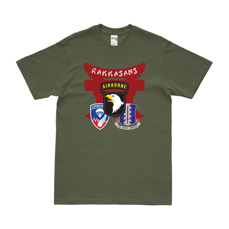 187th Airborne Infantry 'Rakkasans' 101st Airborne Tori T-Shirt