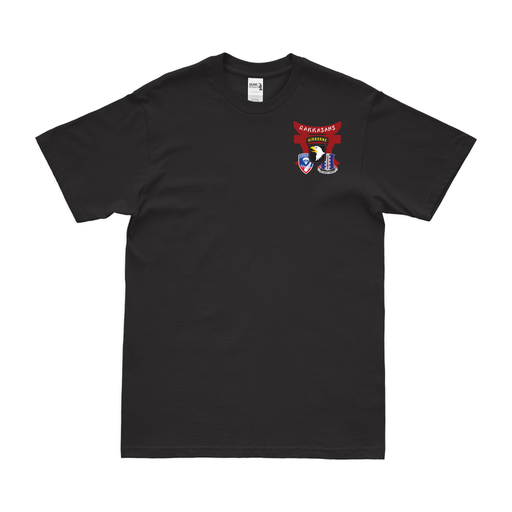 187th Airborne Infantry 'Rakkasans' Left Chest Tori T-Shirt Tactically Acquired Black Small 