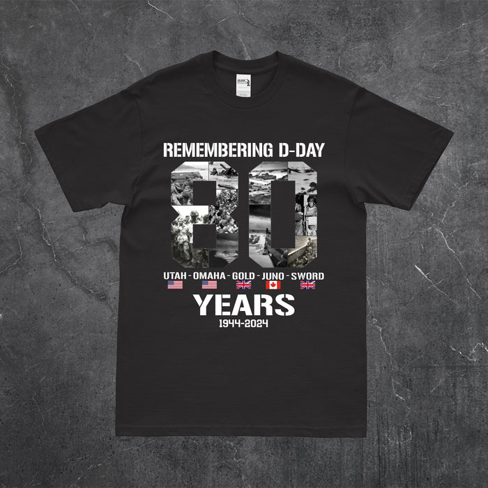 Remembering D-Day 2024 - 80th Anniversary Memorial T-Shirt Tactically Acquired   