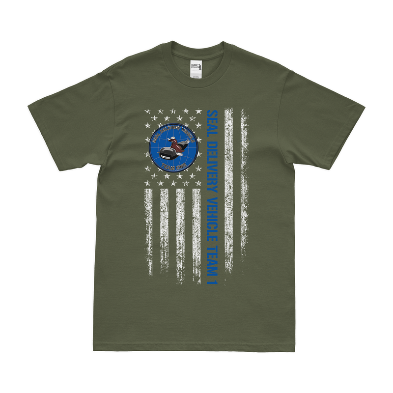 SEAL Delivery Vehicle Team 1 (SDVT-1) American Flag T-Shirt