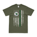 SEAL Delivery Vehicle Team 2 (SDVT-2) American Flag T-Shirt Tactically Acquired Military Green Small 