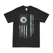 SEAL Delivery Vehicle Team 2 (SDVT-2) American Flag T-Shirt Tactically Acquired Black Small 