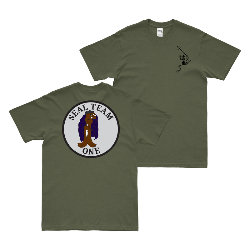Double-Sided U.S. Navy SEAL Team 1 Frogman T-Shirt