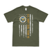 Patriotic U.S. Navy SEAL Team 10 American Flag T-Shirt Tactically Acquired Military Green Small 