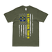 Patriotic U.S. Navy SEAL Team 18 American Flag T-Shirt Tactically Acquired Military Green Small 