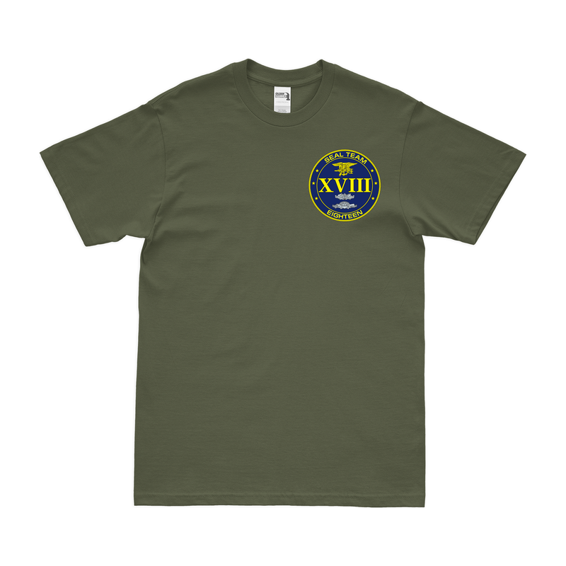 U.S. Navy SEAL TEAM 18 Left Chest Emblem T-Shirt