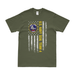 Patriotic U.S. Navy SEAL Team 4 American Flag T-Shirt Tactically Acquired Military Green Small 