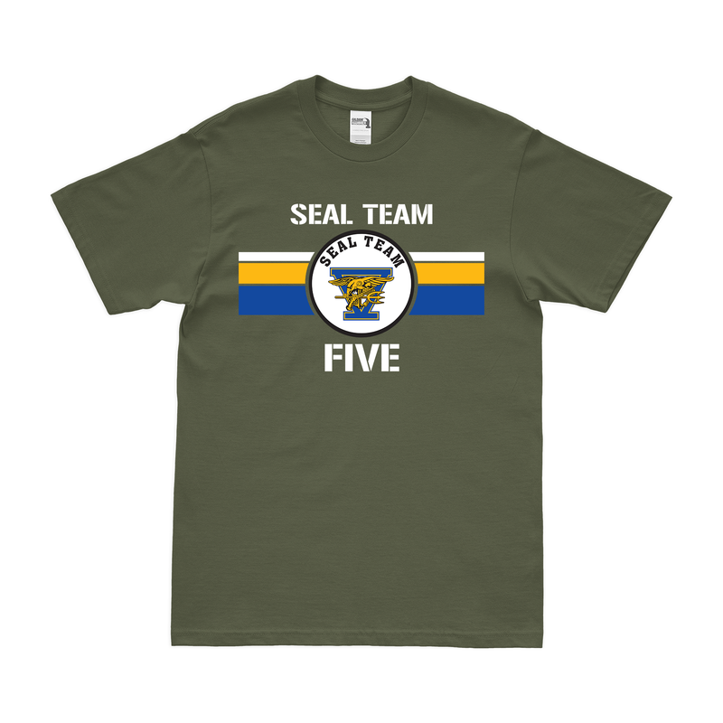 Modern U.S. Navy SEAL Team 5 Emblem T-Shirt