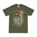 Patriotic U.S. Navy SEAL Team 6 American Flag T-Shirt Tactically Acquired Military Green Small 