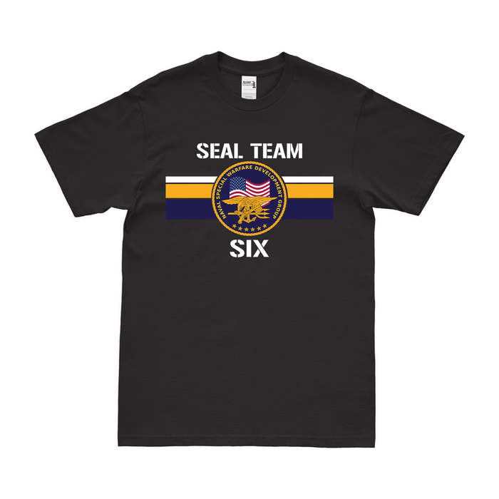 Modern U.S. Navy SEAL Team 6 Emblem T-Shirt Tactically Acquired Black Small 