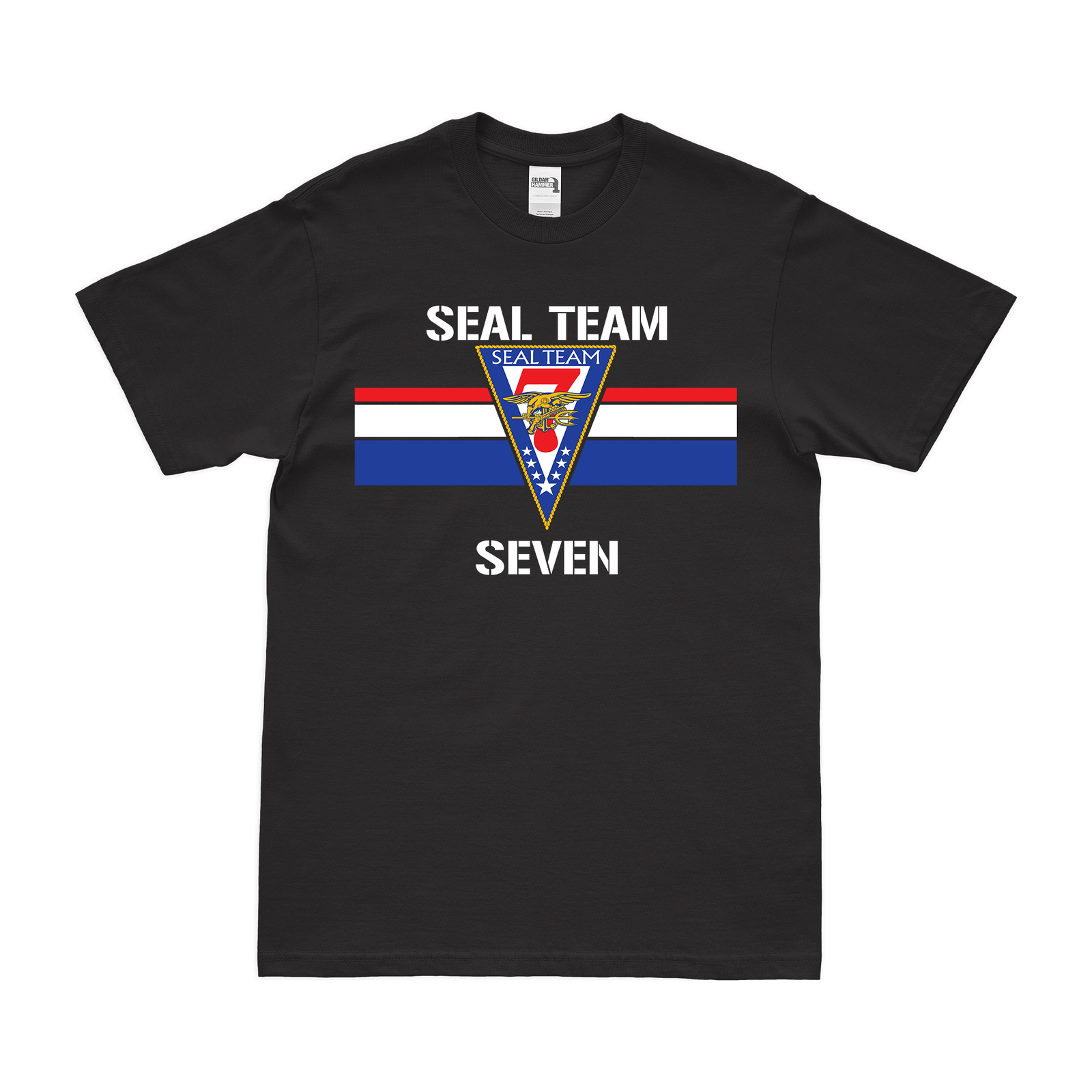 Modern U.S. Navy SEAL Team 7 Emblem T-Shirt Tactically Acquired Black Small 