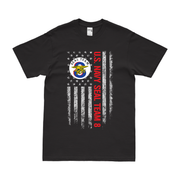 Patriotic U.S. Navy SEAL Team 8 American Flag T-Shirt Tactically Acquired Black Small 