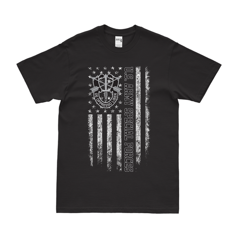 U.S. Army Special Forces De Oppresso Liber American Flag T-Shirt