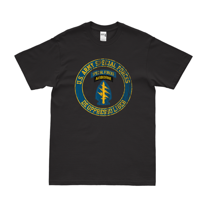 U.S. Army Special Forces Circle Logo Emblem T-Shirt Tactically Acquired   