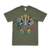 U.S. Army Special Forces Groups Beret Flashes Tribute T-Shirt Tactically Acquired Small Military Green 