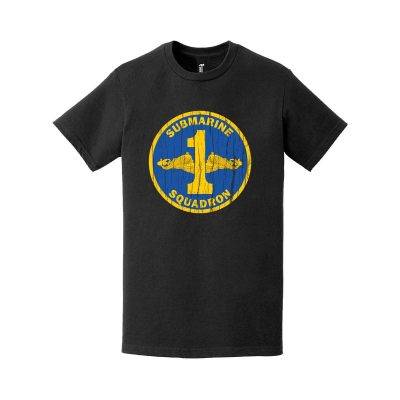 ダメージ加工 スブロン第1部隊ロゴ エンブレム クレスト Tシャツ